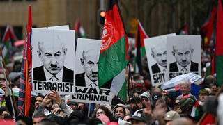 אוסטרליה סידני הפגנת ענק נגד ישראל פרו פלסטינים