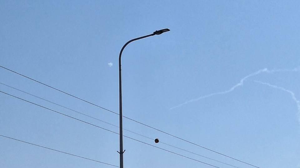 Houthi drone intercepted over Bnei Netzarim in southern Israel יירוט הכטב"ם בבני נצרים
