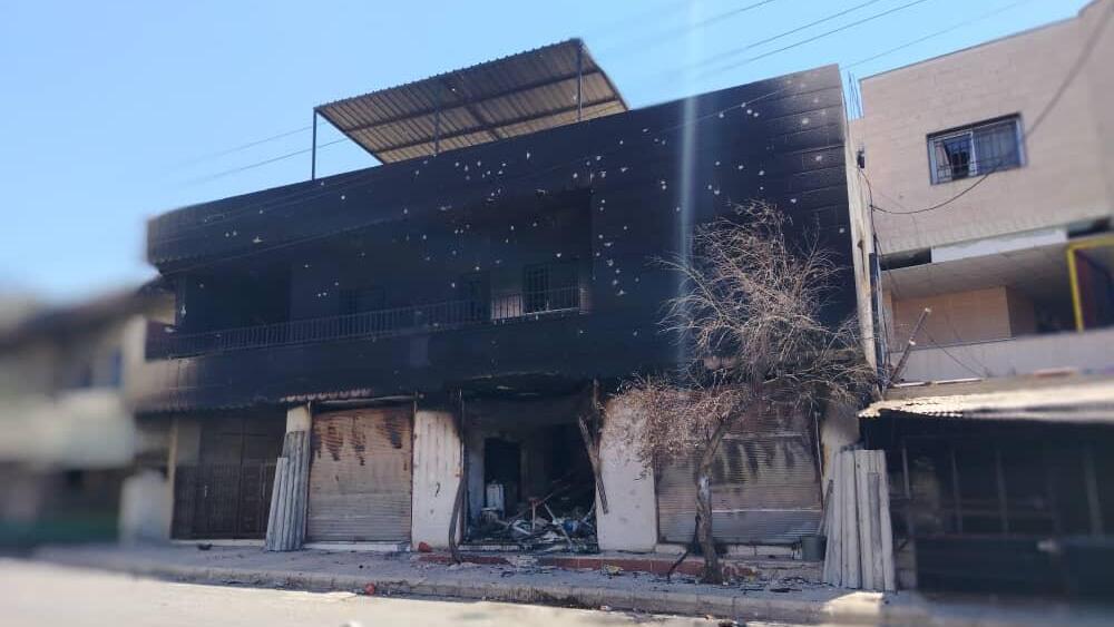 The destruction at Sweida (Photo: Muhannad Shahab al-Din) תיעוד ההרס בא-סווידא