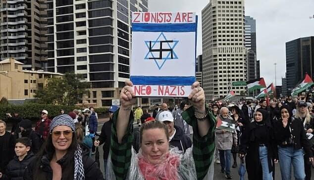 אוסטרליה הפגנה נגד ישראל פרו פלסטינית