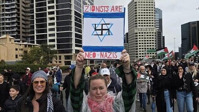 אוסטרליה הפגנה נגד ישראל פרו פלסטינית