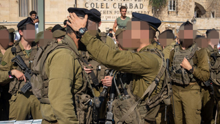 סיום מסע הכומתה הראשון של היחידה החרדית "החשמונאים", בכותל המערבי