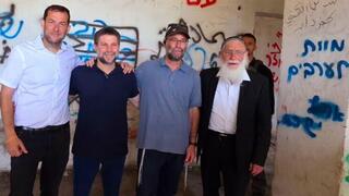 בצלאל סמוטריץ' ומשפחות גרעין השיבה בביקור בשא-נור