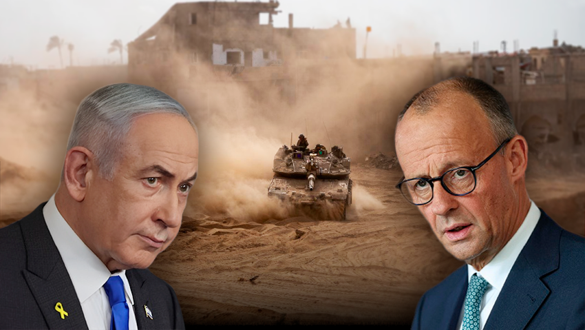 Prime Minister Benjamin Netanyahu, German Chancellor Friedrich Merz (Photo: Sean Gallup/Getty Images, דובר צה"ל, Abir Sultan /Pool via AP) פרידריך מרץ ובנימין נתניהו