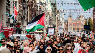 הפגנה פרו פלסטינית באמסטרדם, הולנד