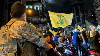 תומכי חיזבאללה מפגינים בביירות, 7.8