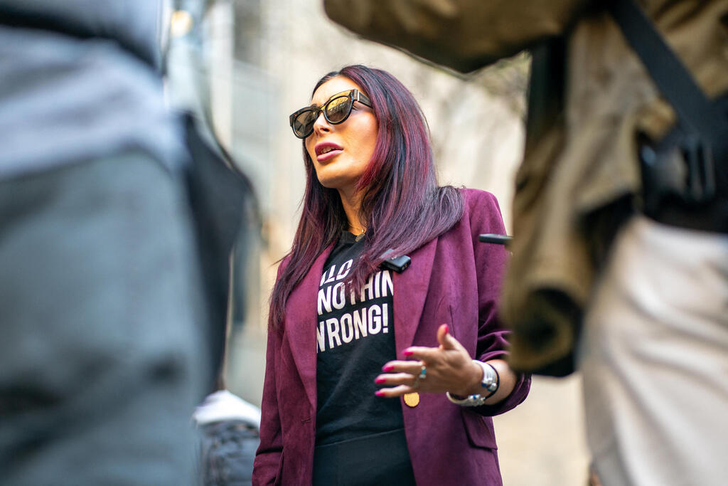 Laura Loomer, a far-right activist and conspiracy theorist who has claimed the council is filled with people insufficiently loyal to the president (Photo: David Dee Delgado / GETTY IMAGES NORTH AMERICA / Getty Images via AFP) לורה לומר אשת ימין קיצוני ב ארה"ב שמקורבת לנשיא טראמפ
