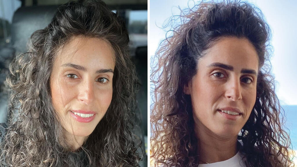 Rinat Cohen with a wig made out of own hair (Photo: Private album) רינת כהן עם פאה שהוכנה משיערה המקורי