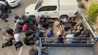 מעצרם של 42 שב"חים עזתים בנצרת