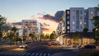 הדמיית הפרויקט של רמי לוי נדל"ן בראש העין