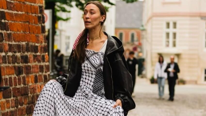 אלנה חדיד בשבוע האופנה בקופנהגן