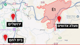 אינפו אינפוגרפיקה מפה אזור E1