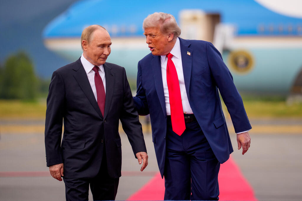 Trump and Putin at a summit in Alaska in August (Photo: Andrew Harnik/Getty Images) דונלד טראמפ וולדימיר פוטין בפסגה באלסקה