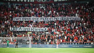 השלט של אוהדי הפועל באר-שבע נגד אופ"א