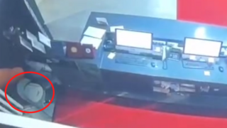 בעיגול אדום: הפח שאליו הושלכו הדרכונים