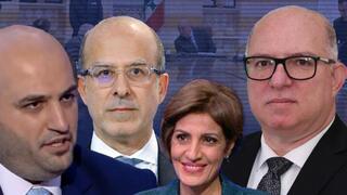 שרים לבנון שיעים פירוק חיזבאללה מימין: מוחמד בהג'ת חידר תמארא א-זין  רכאן פאדי מכי נאסר א-דין 