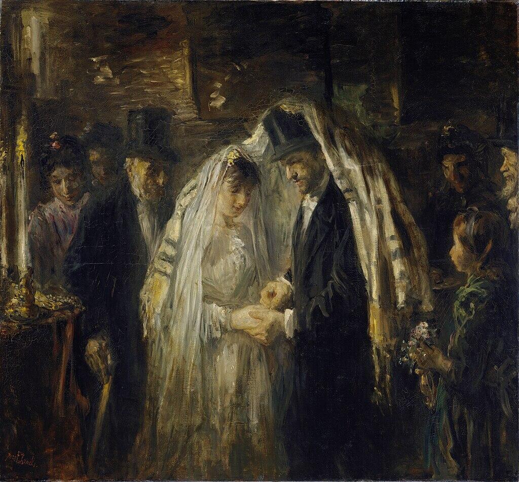 חתונה יהודית – ציור של הצייר היהודי ההולנדי יוזף ישראלס משנת 1903