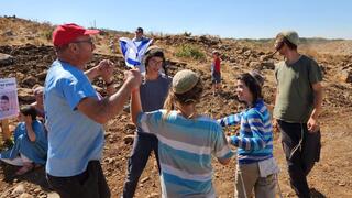 הניחו אבן פינה ליישוב חדש בשם נווה הבשן