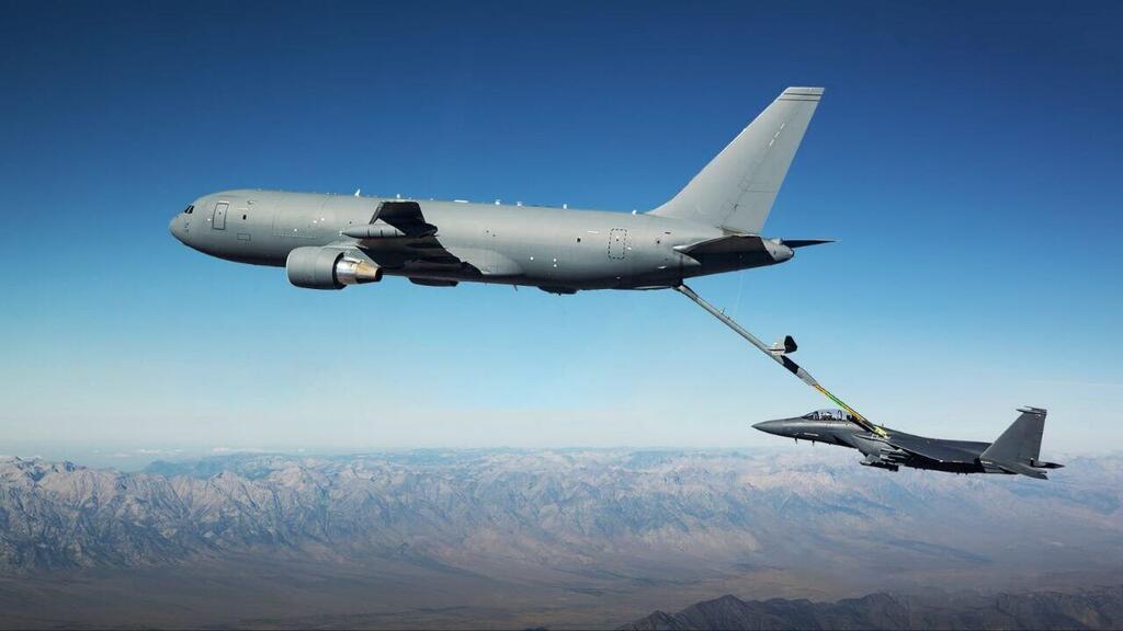 Boeing's KC-46 military aerial refueling aircraft at work (Photo: Boeing) שני מתדלקים נוספים לצה״ל