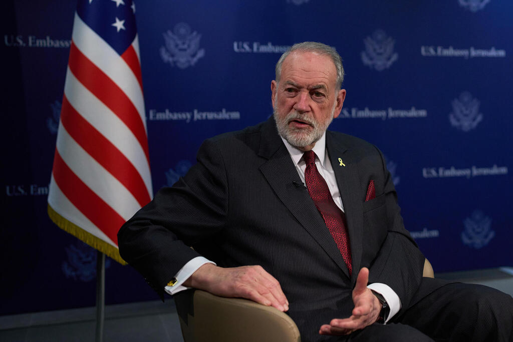 US Ambassador to Israel Mike Huckabee (Photo: AP Photo/Ohad Zwigenberg) מייק האקבי
