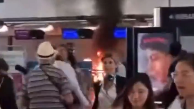 שריפה בשדה התעופה במילאנו