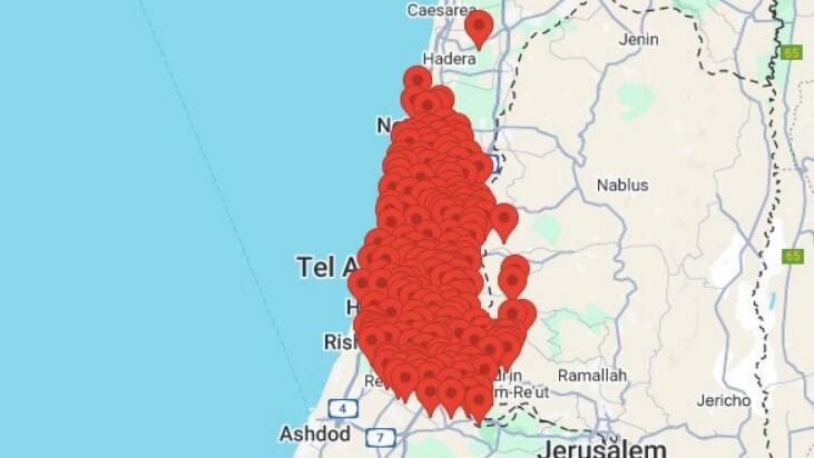 Sirens sounded across central Israel 
