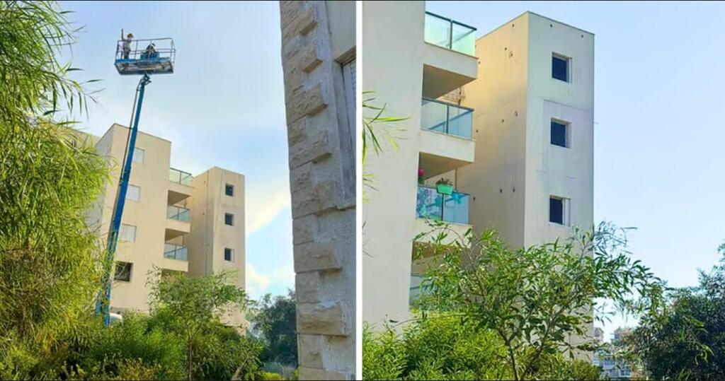  Работы по демонтажу блока с МАМАДами, просевшего и отошедшего со временем от основного здания  