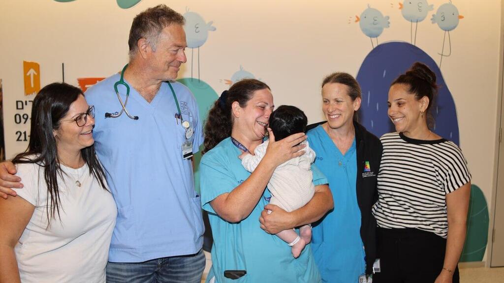 Hospital's staff with Dan 