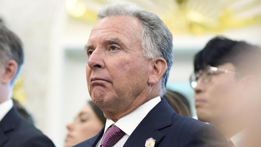 שליח ארה"ב למזרח התיכון סטיב וויטקוף באירוע בבית הלבן