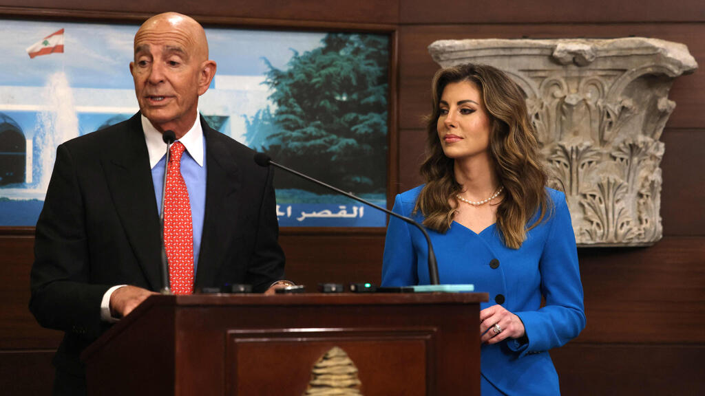 שליחי ארה"ב תומאס ברק ו מורגן אורטגוס ביירות לבנון