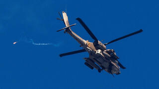 מסוק צה"ל מעל גבול הרצועה