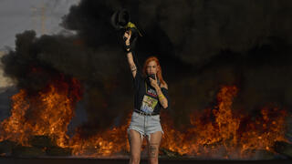 מחאה ליד לוד