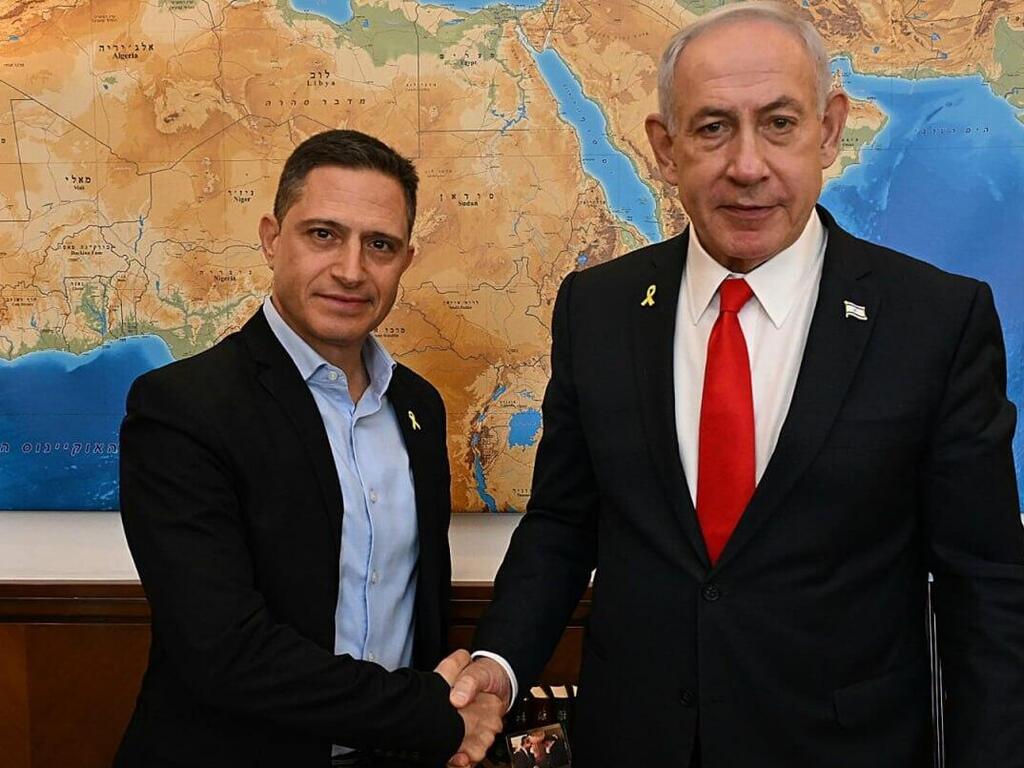 Рубик Данилович и Биньямин Нетаниягу (Фото: Хаим Цах, ЛААМ) ראש הממשלה בנימין נתניהו עם ראש עיריית באר שבע רוביק דנילוביץ'