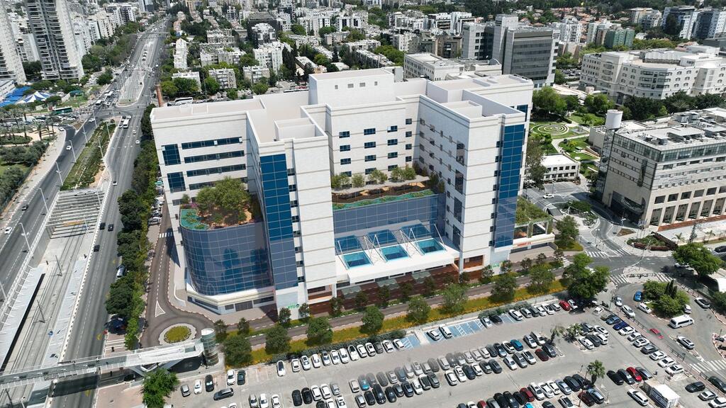 הדמיית מגדל התקווה שתרמו שמואל חרל"פ ואשתו ענת לבית החולים בילינסון