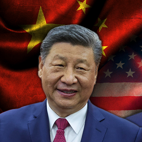 ביג מיוחד נשיא ארה"ב דונלד טראמפ ו נשיא סין שי ג'ינפינג