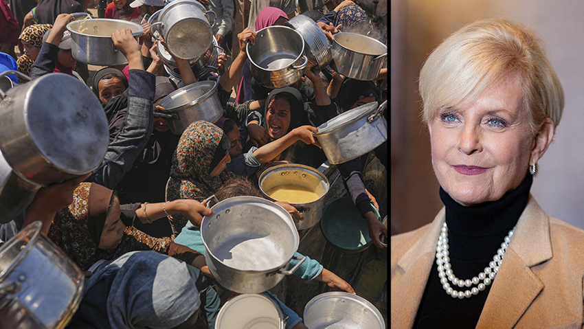 סינדי מקיין, עזתים נאבקים לקבל סיוע הומניטרי