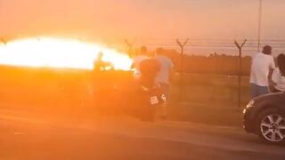 תיעוד דרמטי: מטוס F-16 מתרסק בפולין