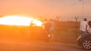 תיעוד דרמטי: מטוס F-16 מתרסק בפולין