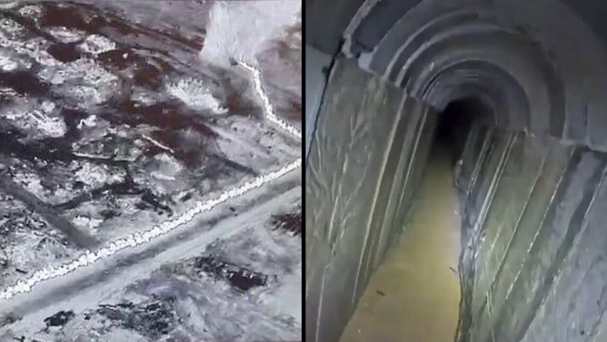 תיעוד מתוך המנהרה התת-קרקעית שאותרה במרחב 'זייתון, תיעוד מהשמדת המנהרה שאותרה במרחב ׳זייתון׳