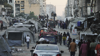 עקורים עזתים בורחים מצפון הרצועה