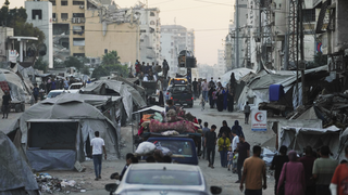 עקורים עזתים בורחים מצפון הרצועה
