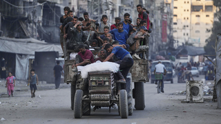 עקורים עזתים בורחים מצפון הרצועה