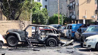 זירת פיצוץ הרכב ברחוב קמינסקה בתל אביב