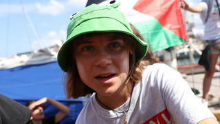  ספרד נמל ברצלונה משט סומוד צומוד גרטה טונברג מפליג