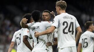 שחקני ריאל מדריד חוגגים