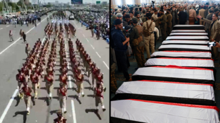 הלוויה ב צנעא תימן של בכירים ב ממשלת ה חות'ים שחוסלו על ידי ישראל