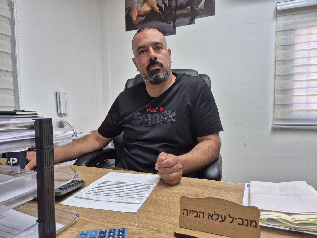 Alaa Haniyeh (Photo: Ilana Curiel) עלאא הנייה שרכש בית בעומר ועורר בהלה בקרב התושבים