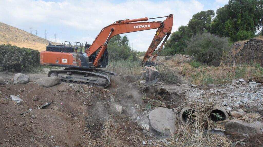 העבודות באזור הכינרת