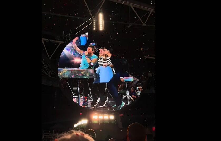 מתוך ההופעה של קולדפליי בוומבלי