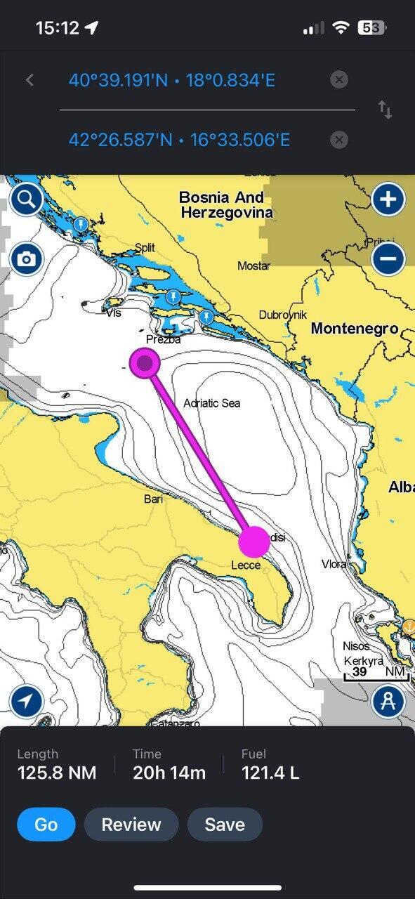 מפת המסלול שעבר הבקבוק